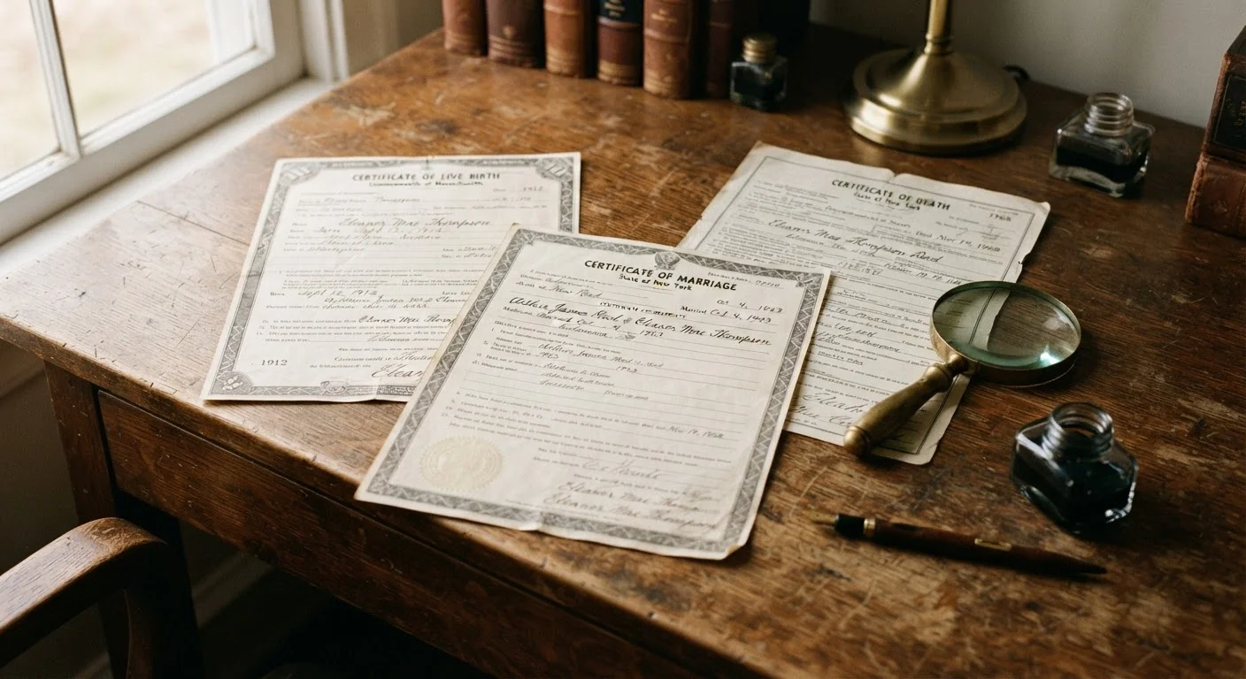 Birth, Marriage, and Death Certificates: The Backbone of Ancestry Research