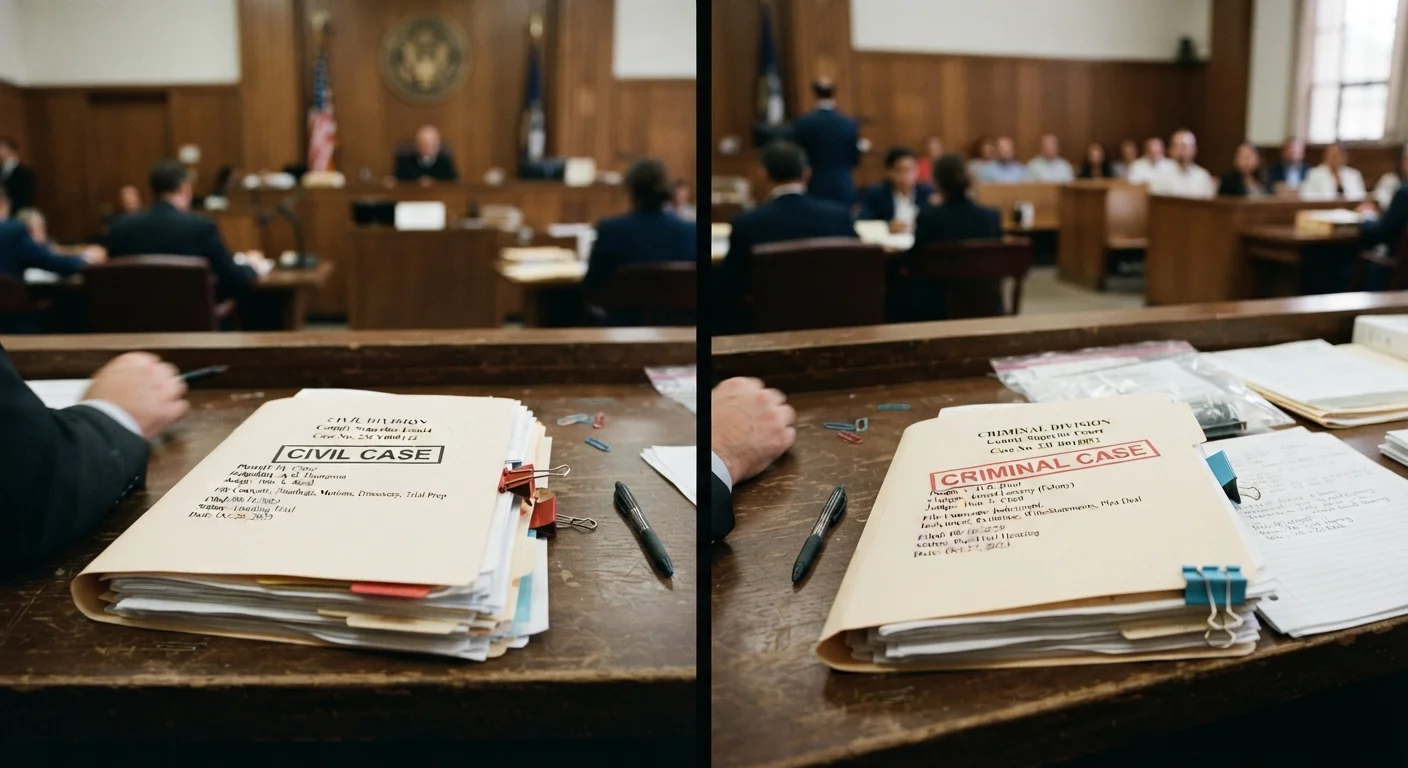 Civil Court Records vs. Criminal Court Records: Key Distinctions