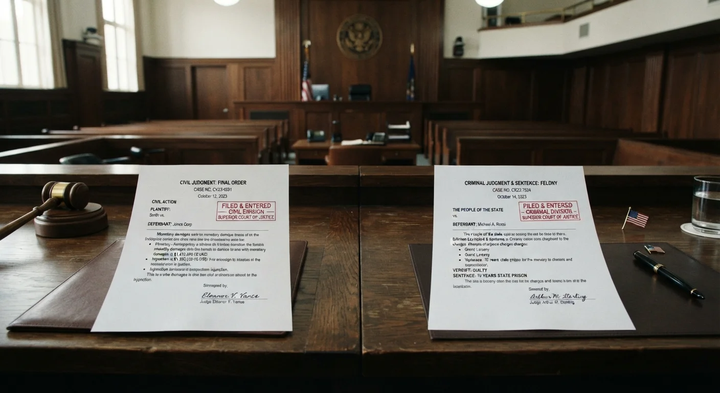 Civil Fraud Judgments vs. Criminal Fraud Convictions in Background Checks