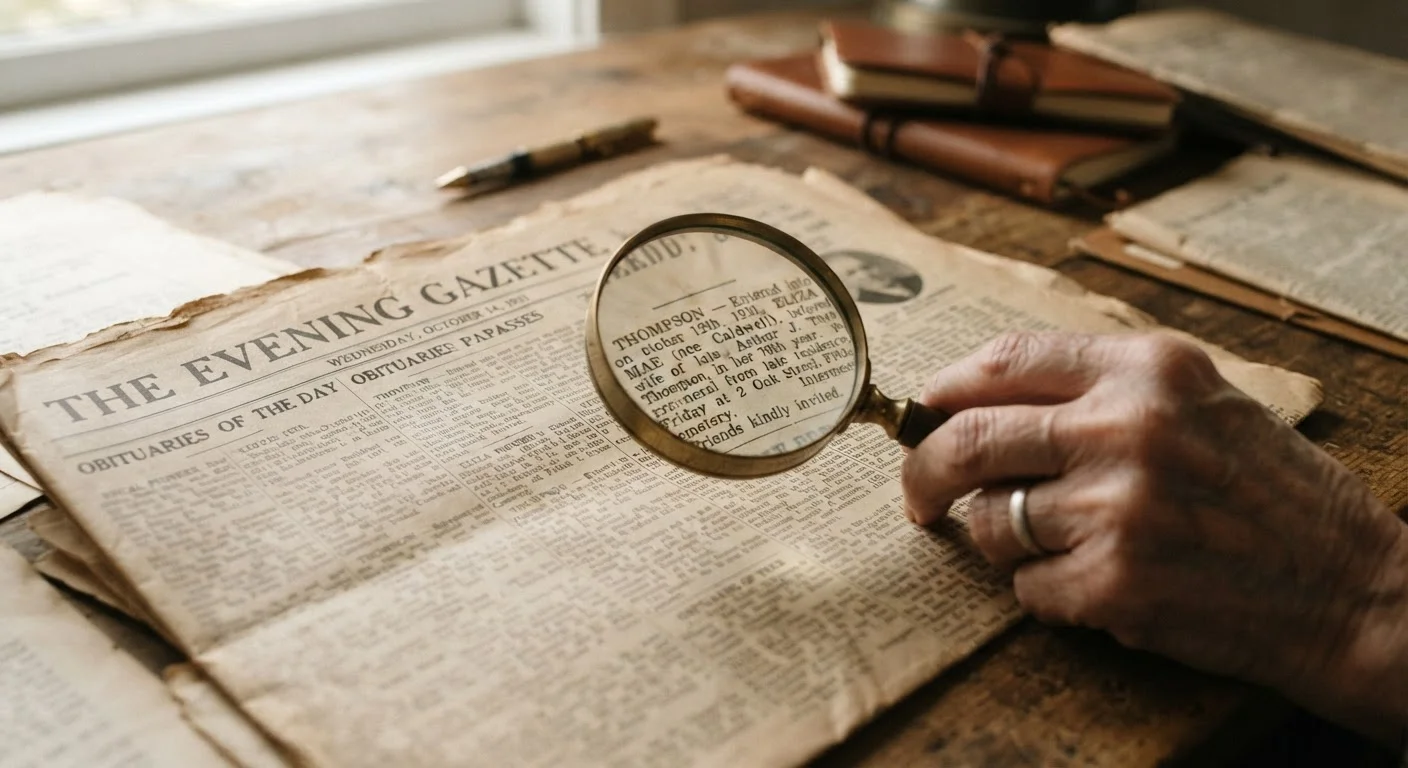 Hidden Genealogical Data Points Most Readers Miss in Obituaries