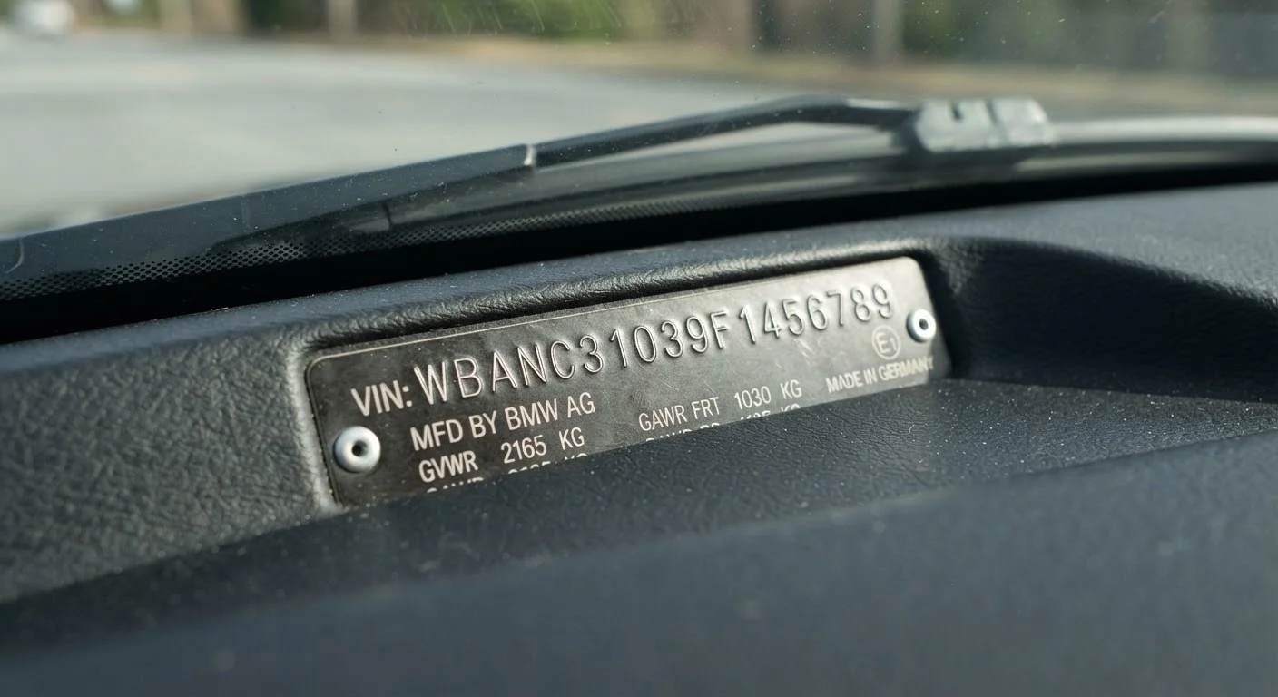 How to Read a VIN Plate Without a Decoder Tool