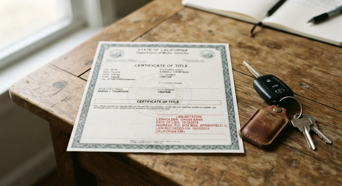 Open Liens on a Vehicle Title: What They Mean and Why They Matter