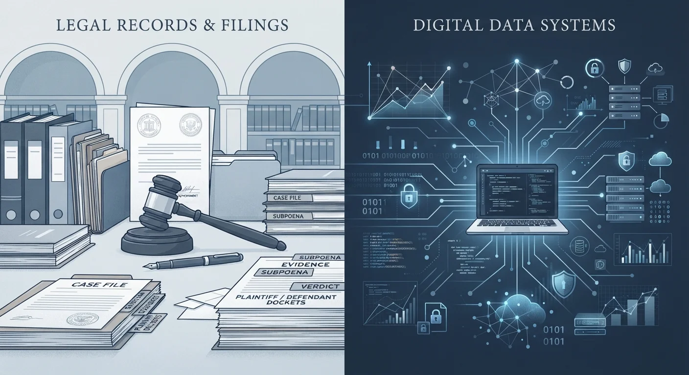 Public Records vs. Private Data in a Background Check