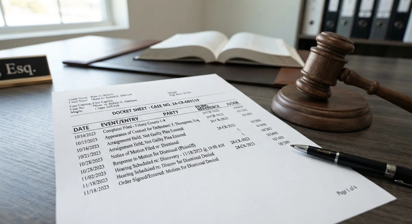Reading a Court Docket: A Plain-Language Breakdown
