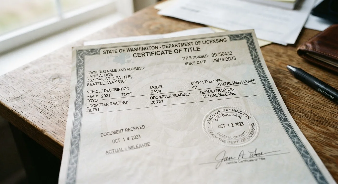 Reading a Vehicle Title Document: Field by Field