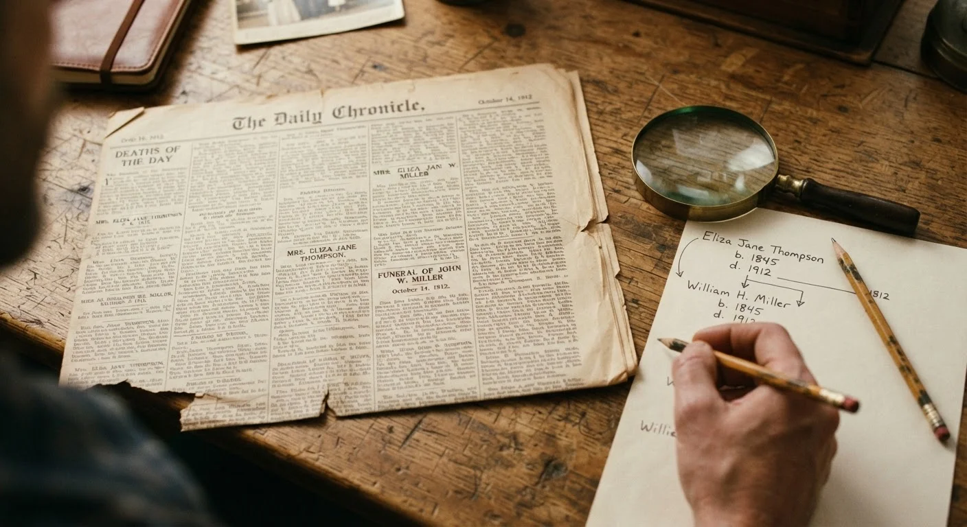 Reading an Obituary for Genealogy: A Practical Field Guide