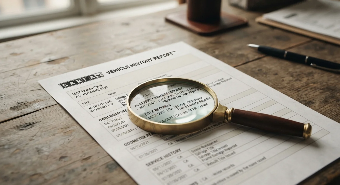 Red Flags Worth Scrutinising in Any Vehicle History Report