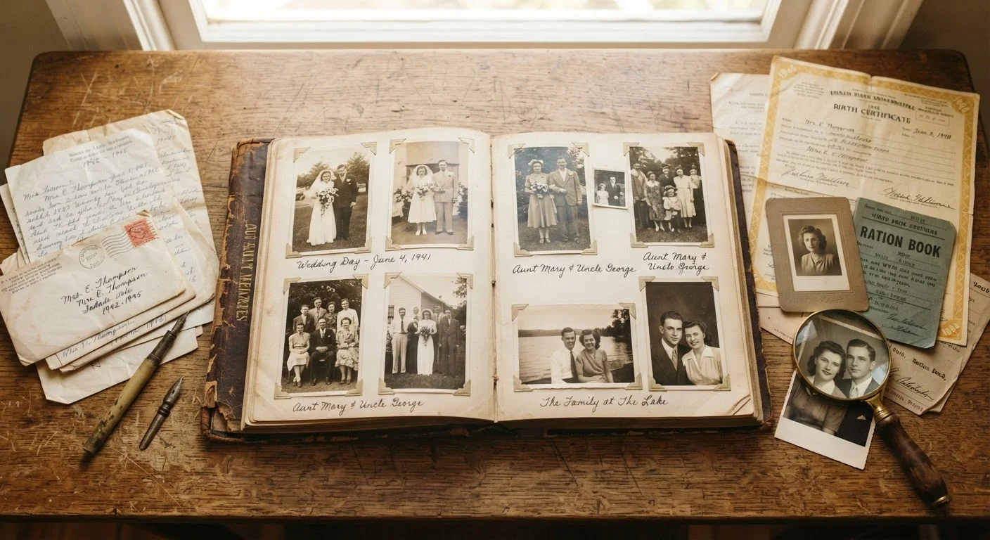 Tracing a Family Line From Living Relatives Back Through Generations