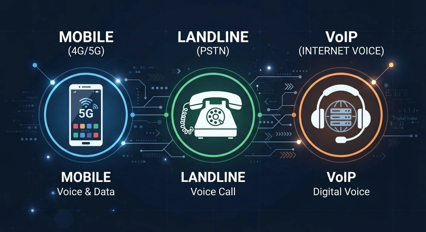 VoIP, Landline, and Mobile: What Each Number Type Actually Tells You
