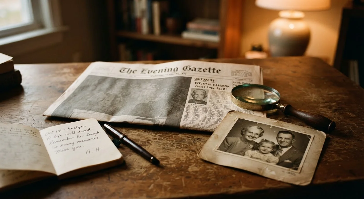 What an Obituary Actually Records — and What It Leaves Out